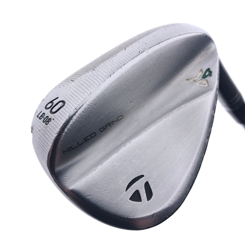 Used TaylorMade Milled Grind 4 Lob Wedge / 60.0 Degrees / Wedge Flex