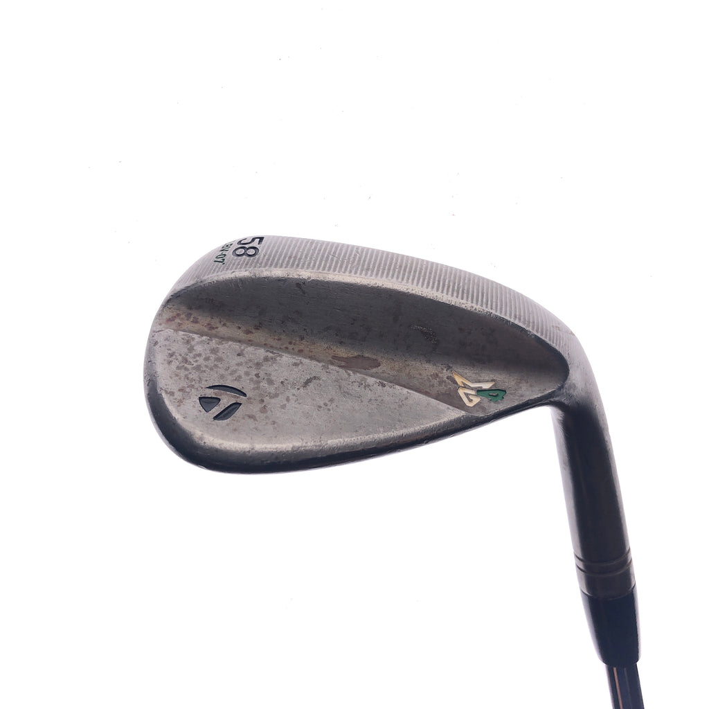 Used TaylorMade Milled Grind 4 Raw Lob Wedge / 58.0 Degrees / Regular Flex