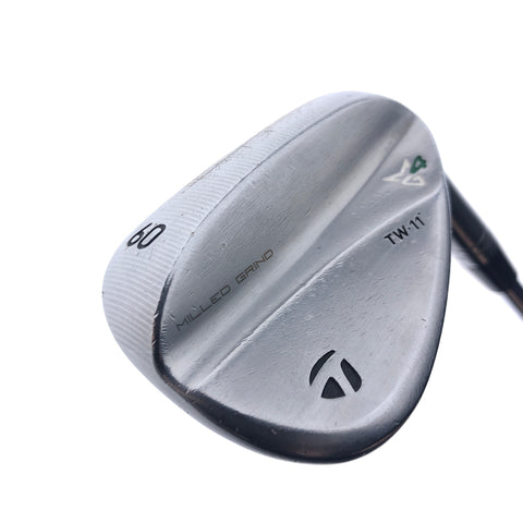 Used TaylorMade Milled Grind 4 TW Lob Wedge / 60.0 Degrees / Wedge Flex