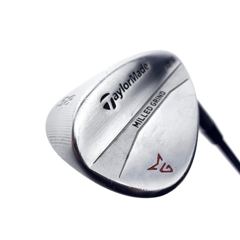 Used TaylorMade Milled Grind Chrome Lob Wedge / 58.0 Degrees / Wedge Flex