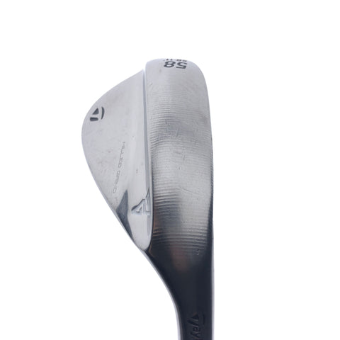 Used TaylorMade Milled Grind Chrome Lob Wedge / 58.0 Degrees / Wedge Flex