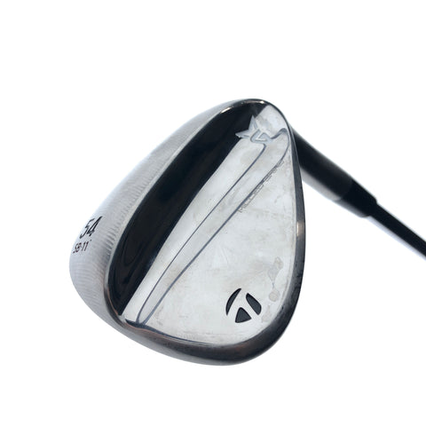Used TaylorMade Milled Grind Chrome Sand Wedge / 54.0 Degrees / Wedge Flex