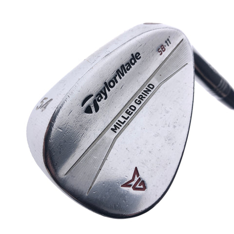 Used TaylorMade Milled Grind Chrome Sand Wedge / 54.0 Degrees / Wedge Flex