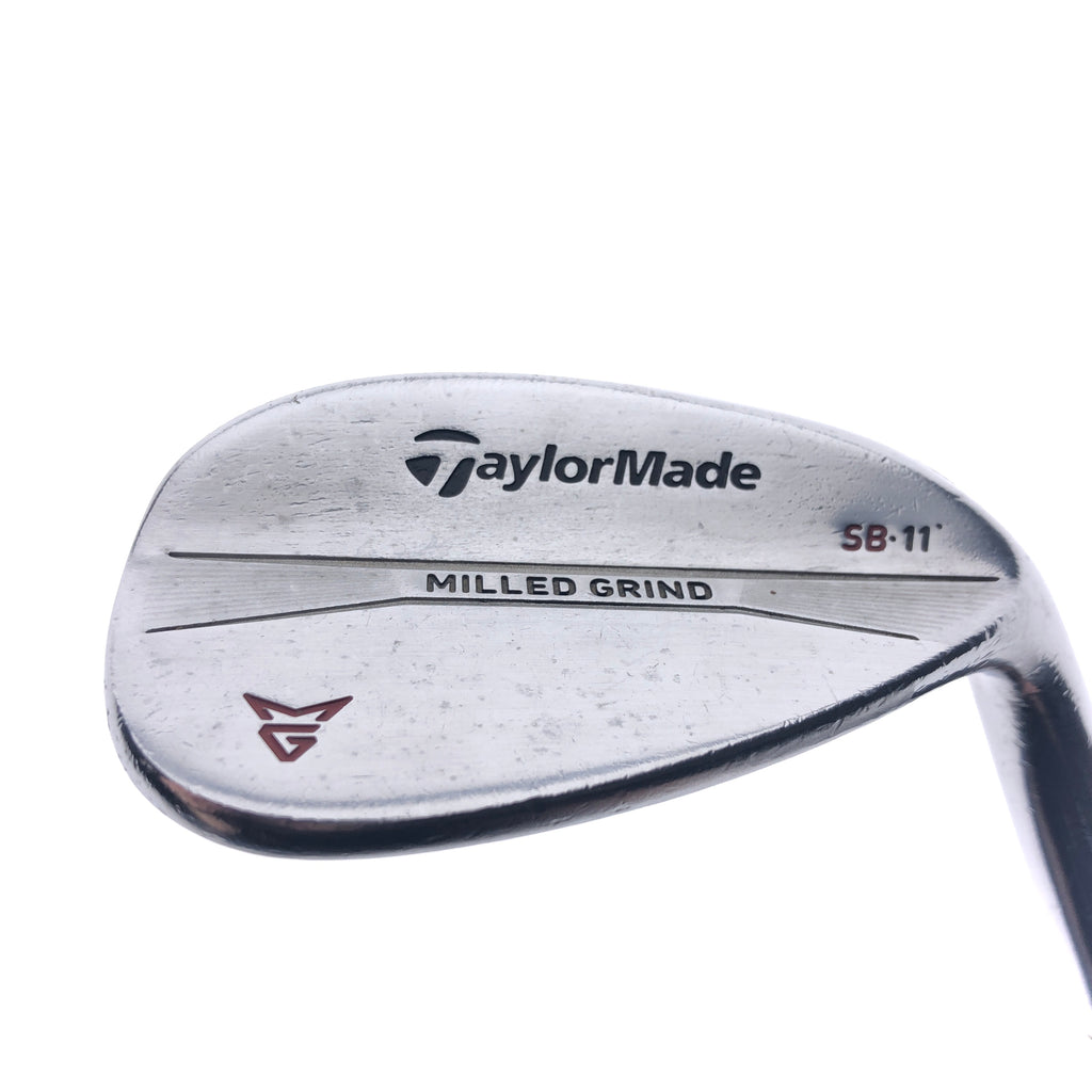 Used TaylorMade Milled Grind Chrome Sand Wedge / 54.0 Degrees / Wedge Flex