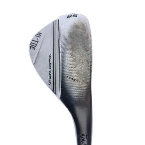 Used TaylorMade Milled Grind Hi-Toe 3 Chrome Lob Wedge / 58 Degrees / Wedge Flex