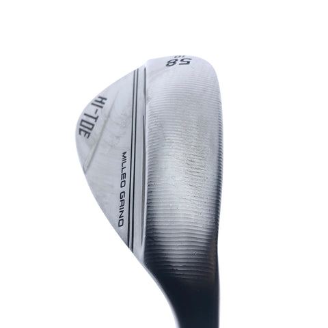 Used TaylorMade Milled Grind Hi-Toe 3 Chrome Lob Wedge / 58 Degrees / Wedge Flex