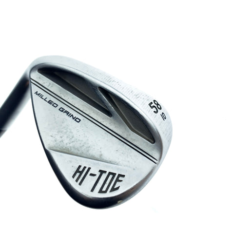 Used TaylorMade Milled Grind Hi-Toe 3 Chrome Lob Wedge / 58.0 Deg / X-Stiff / LH