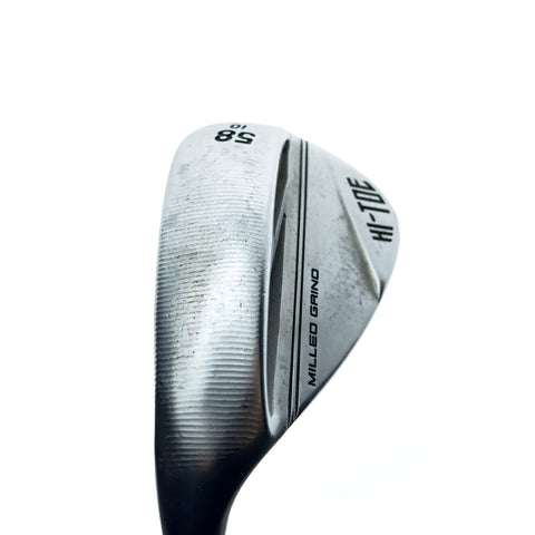 Used TaylorMade Milled Grind Hi-Toe 3 Chrome Lob Wedge / 58.0 Deg / X-Stiff / LH