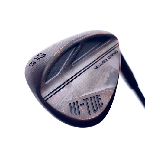 Used TaylorMade Milled Grind Hi-Toe 3 RAW Copper Gap Wedge / 52.0 Degrees/Stiff