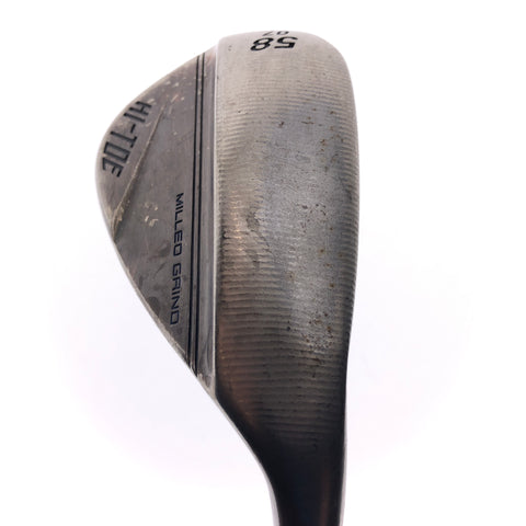 Used TaylorMade Milled Grind Hi-Toe 3 RAW Copper Lob Wedge / 58 Deg / Stiff Flex