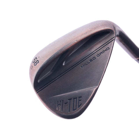 Used TaylorMade Milled Grind Hi-Toe 3 RAW Copper Lob Wedge / 58.0 / Wedge Flex