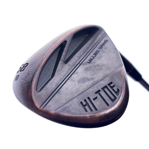 Used TaylorMade Milled Grind Hi-Toe 3 RAW Copper Lob Wedge/58 Degrees/Wedge Flex
