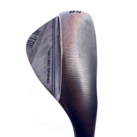 Used TaylorMade Milled Grind Hi-Toe 3 RAW Copper Lob Wedge/58 Degrees/Wedge Flex