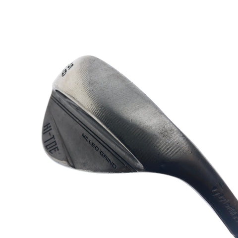 Used TaylorMade Milled Grind Hi-Toe 3 RAW Lob Wedge / 58 Degrees / Regular Flex