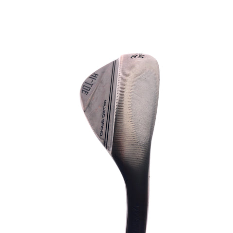 Used TaylorMade Milled Grind Hi-Toe 3 RAW Lob Wedge / 58.0 Deg / Wedge Flex