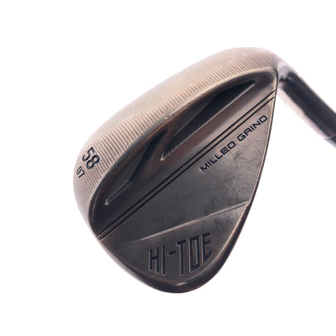 Used TaylorMade Milled Grind Hi-Toe 3 RAW Lob Wedge / 58.0 Degrees / Wedge Flex