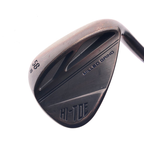 Used TaylorMade Milled Grind Hi-Toe 3 RAW Lob Wedge / 58.0 Degrees / Wedge Flex