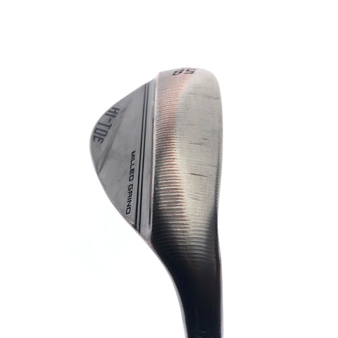 Used TaylorMade Milled Grind Hi-Toe 3 RAW Lob Wedge / 58.0 Degrees / Wedge Flex