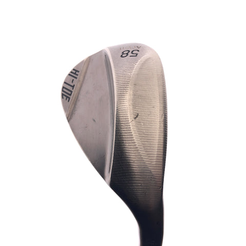 Used TaylorMade Milled Grind Hi-Toe 4 Cop Lob Wedge / 58.0 Degrees / Wedge Flex