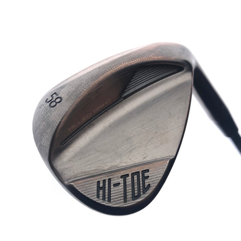 Used TaylorMade Milled Grind Hi-Toe 4 Copper Lob Wedge / 58.0 Degrees / Wedge F