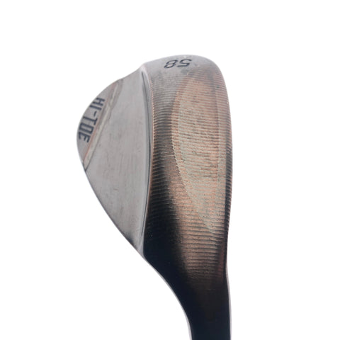 Used TaylorMade Milled Grind Hi-Toe 4 Copper Lob Wedge / 58.0 Degrees / Wedge F