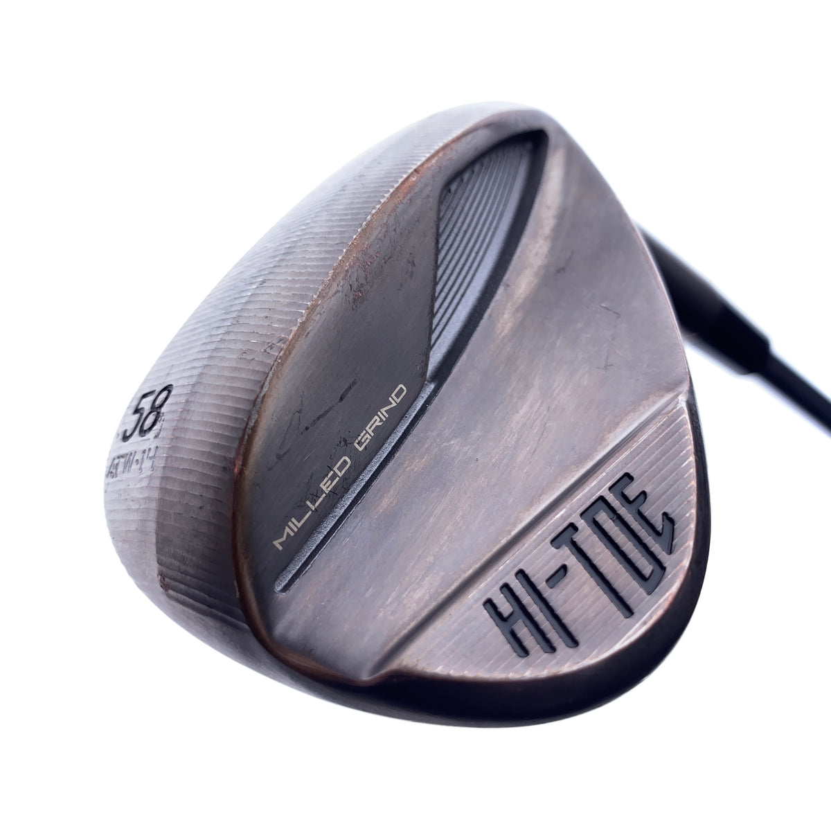 Used TaylorMade Milled Grind Hi-Toe 4 Copper Lob Wedge /58.0 Degrees/Wedge Flex