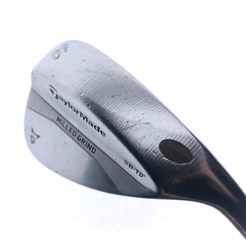 Used TaylorMade Milled Grind Satin Chrome Lob Wedge / 60.0 Degrees / Wedge Flex