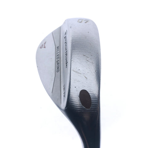 Used TaylorMade Milled Grind Satin Chrome Lob Wedge / 60.0 Degrees / Wedge Flex