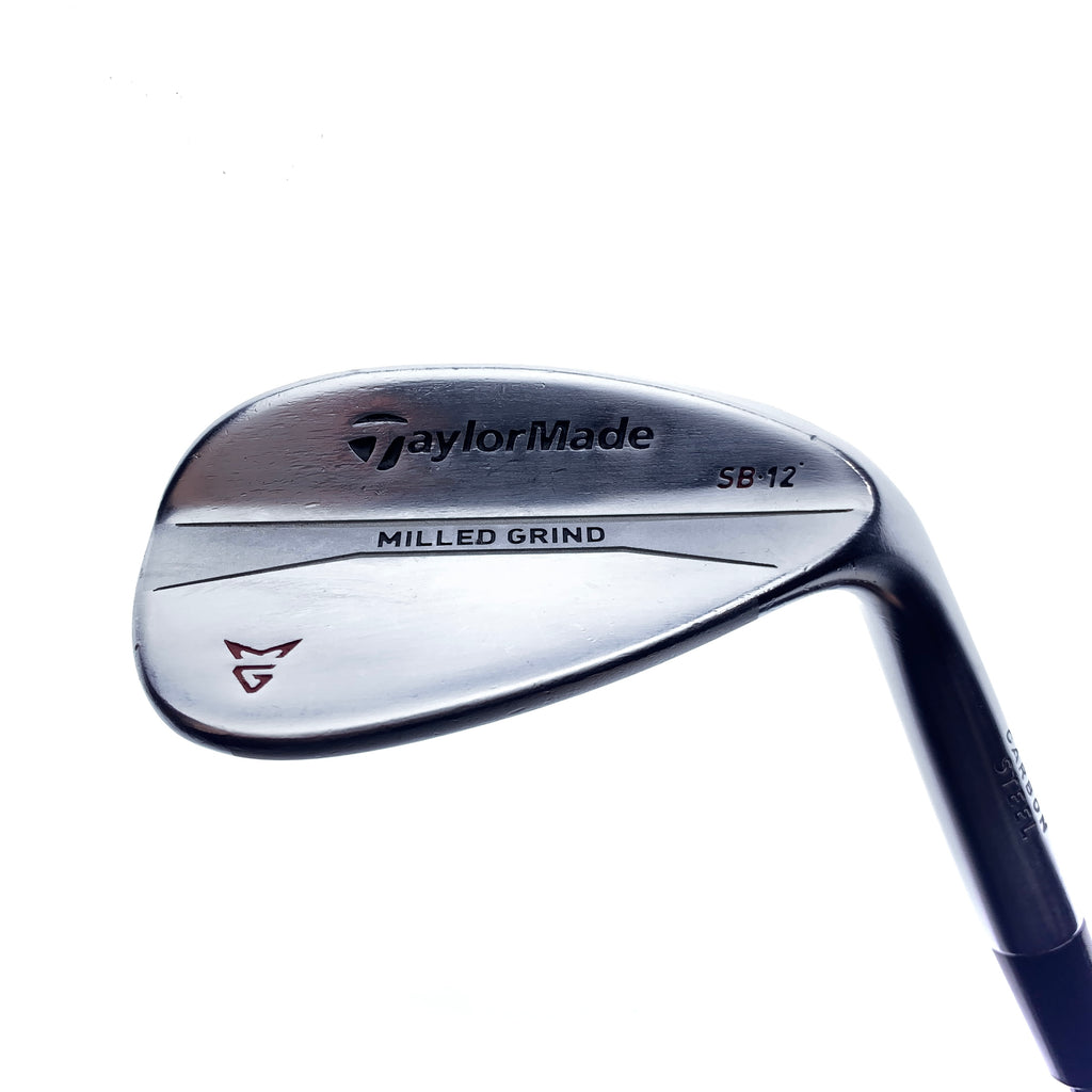 Used TaylorMade Milled Grind Satin Chrome Sand Wedge / 56.0 Deg / Wedge Flex