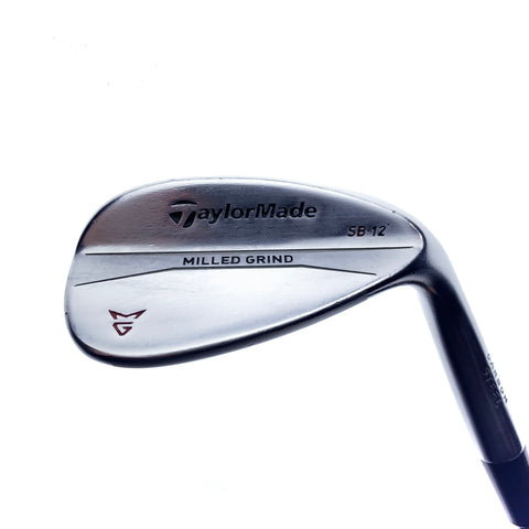Used TaylorMade Milled Grind Satin Chrome Sand Wedge / 56.0 Deg / Wedge Flex