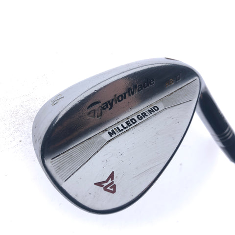 Used TaylorMade Milled Grind Satin Chrome Sand Wedge / 56.0 Degrees / Wedge Flex