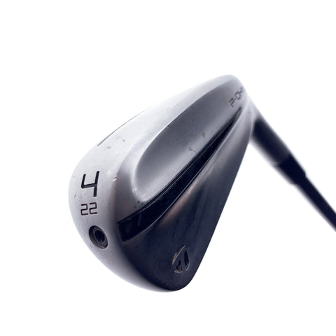 Used TaylorMade P-DHY 4 Hybrid / 22.0 Degrees / Stiff Flex