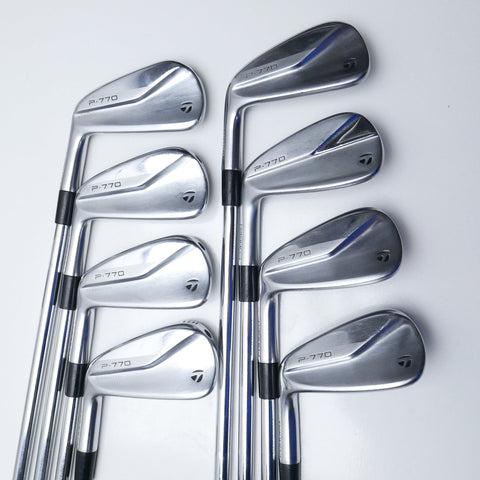 Used TaylorMade P770 2020 Iron Set / 3 - PW / Stiff Flex / Left-Handed