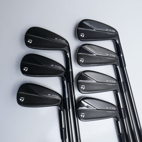 Used TaylorMade P770 2023 Black Iron Set / 4 - PW / Stiff Flex