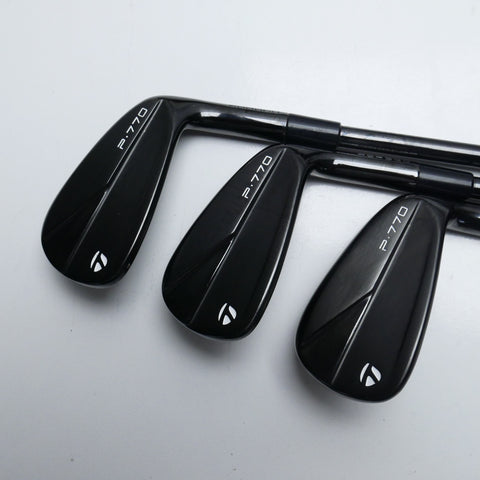 Used TaylorMade P770 2023 Black Iron Set / 4 - PW / Stiff Flex