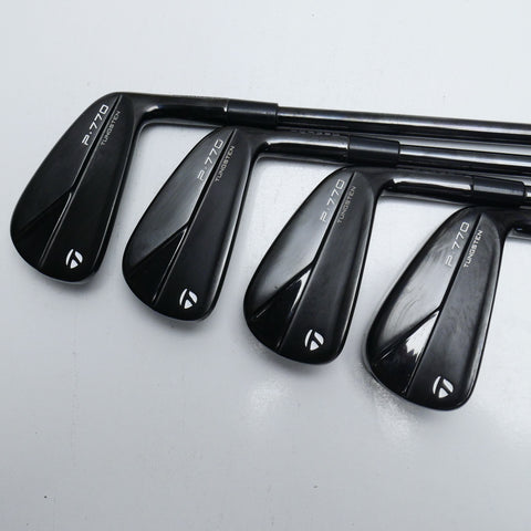 Used TaylorMade P770 2023 Black Iron Set / 4 - PW / Stiff Flex