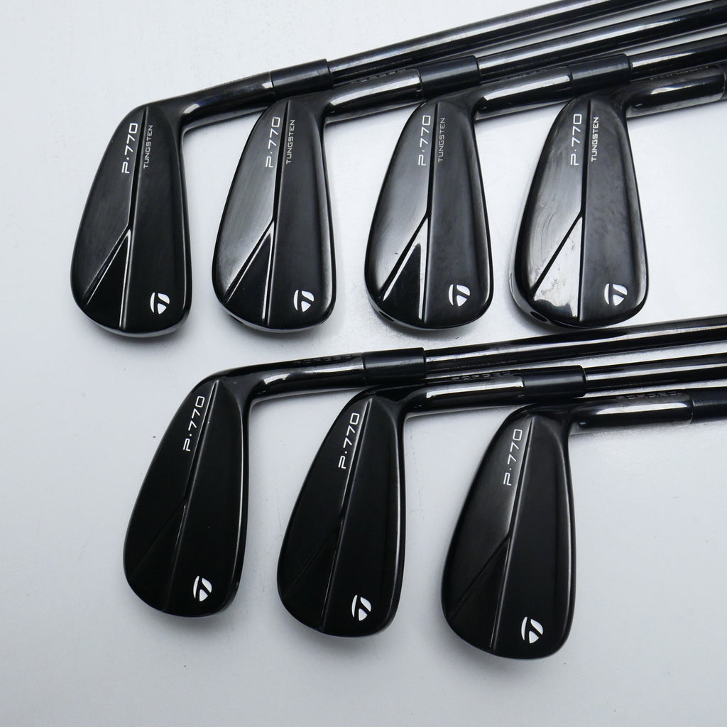 Used TaylorMade P770 2023 Black Iron Set / 4 - PW / Stiff Flex