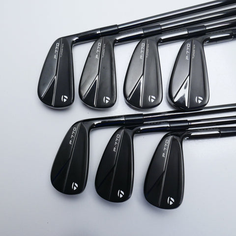 Used TaylorMade P770 2023 Black Iron Set / 4 - PW / Stiff Flex