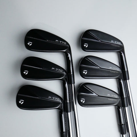 Used TaylorMade P770 2023 Black Iron Set / 5 - PW / Stiff Flex