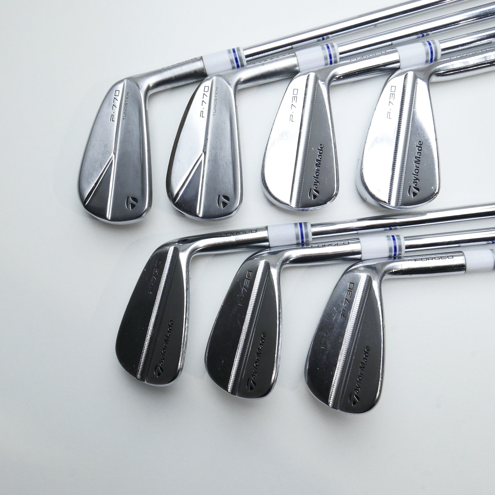 Used TaylorMade P770 2023 & P730 Iron Set / 4 - PW / X-Stiff Flex
