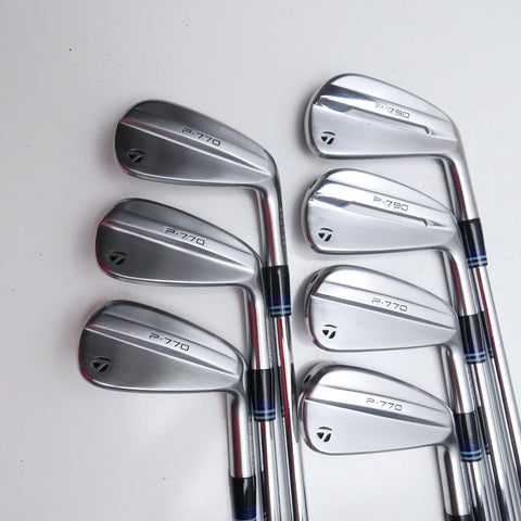 Used TaylorMade P770 2024 & P790 2025 Combo Iron Set / 4 - PW / Stiff Flex