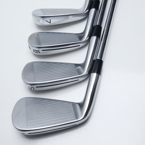 Used TaylorMade P770 & P7CB 2024 Iron Set / 4 - PW / Stiff Flex