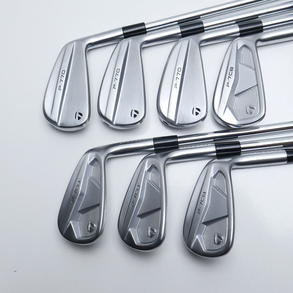 Used TaylorMade P770 & P7CB 2024 Iron Set / 4 - PW / Stiff Flex