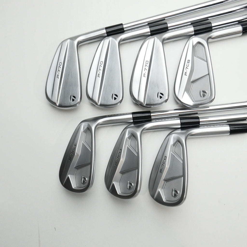 Used TaylorMade P770 & P7CB 2024 Iron Set / 4 - PW / Stiff Flex