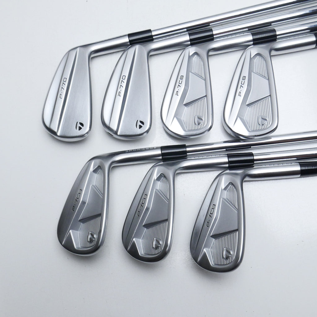 Used TaylorMade P770 & P7CB 2024 Iron Set / 4 - PW / Stiff Flex