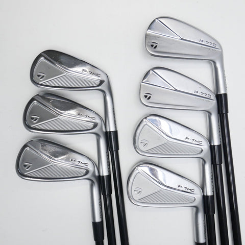 Used TaylorMade P770 & P7MC 2023 Combo Iron Set / 4 - PW / Stiff Flex