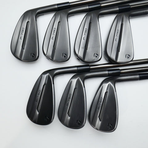 Used TaylorMade P790 2025 Battle Worn Iron Set / 4 - PW / Stiff Flex