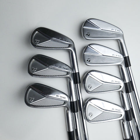 Used TaylorMade P7MC 2023 & P770 2023 Combo Iron Set / 4 - PW / Stiff Flex