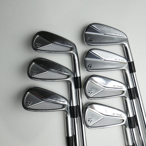 Used TaylorMade P7MC 2023 & P770 2023 Combo Iron Set / 4 - PW / Stiff Flex