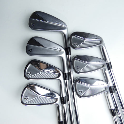 Used TaylorMade P7MC 2023 & P770 2023 Combo Iron Set / 4 - PW / Stiff Flex